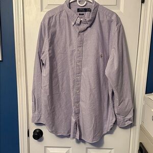 Polo by Ralph Lauren Men's Lavender Button Down Shirt